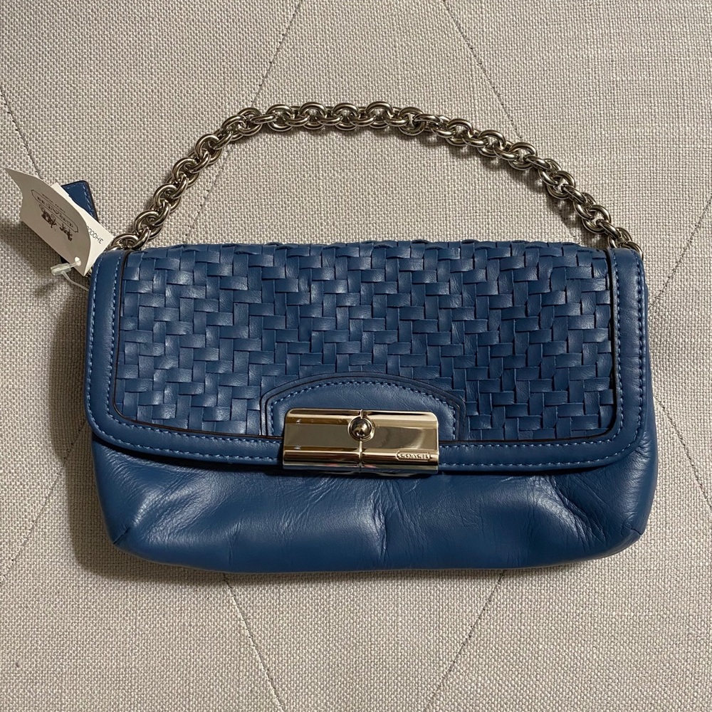 NWT Coach Leather Wristlet